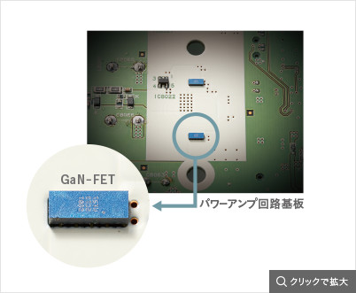 パワーアンプ回路基板 GaN-FET